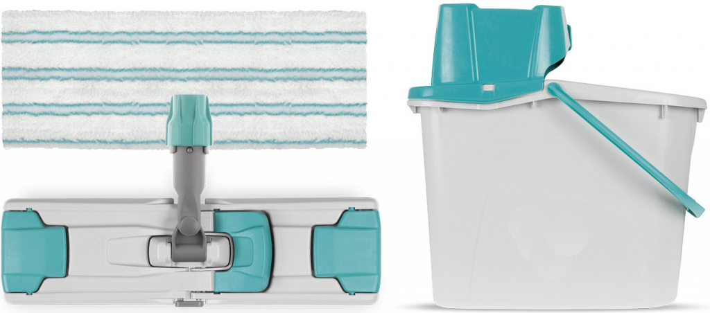 Pro CleanLife Set Uni Junior kbelík se ždímačem Zelená rukojeť držák mopu a plochý mop
