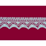 Bavlněná paličkovaná krajka 2070/40mm bílá/5m – Zboží Mobilmania