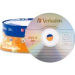 Verbatim DVD-R 4,7GB 16x, Advanced AZO, spindle, 25ks (22700723P) – Zboží Živě
