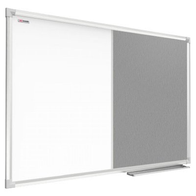 Allboards CO64FS Textilní a bílá magnetická tabule COMBI v hliníkovém rámu 60 x 40 cm – Zboží Živě