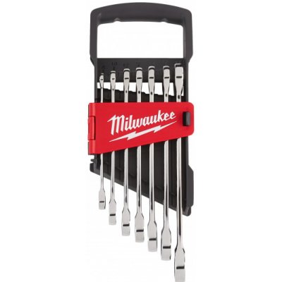 Milwaukee sada kombinovaných ráčnových klíčů s metrickými mírami 7ks 4932464993 – Zboží Mobilmania