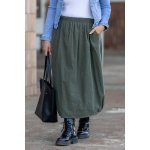 Italy fashion manšestrová sukně MALORY černá – Zboží Dáma
