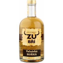 Zubří Valašská hořká 36% 0,5 l (holá láhev)