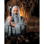 ZUTY Malování podle čísel SARUMAN A SAURON PÁN PRSTENŮ Rozměr 40 x 50 cm Rámování vypnuté plátno na rám – Sleviste.cz