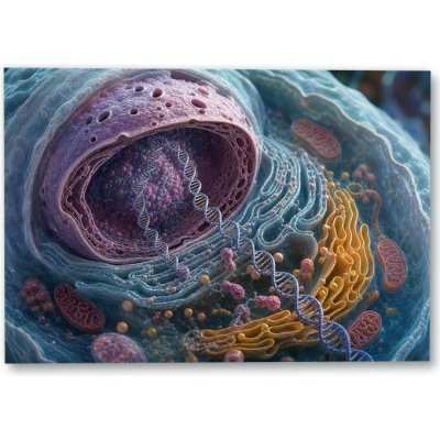 Plakát – DNA uvnitř buňky 120 × 84 cm Bez rámu Ne Bez rámu – Hledejceny.cz