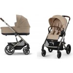 CYBEX Balios S Lux + Cot S Lux 2025 Almond Beige Taupe Frame – Zboží Mobilmania