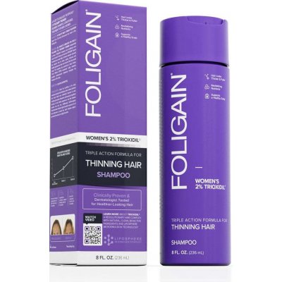 Foligain Triple Action šampon proti padání vlasů s 2% trioxidilem 236 ml – Zboží Mobilmania