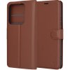 Pouzdro a kryt na mobilní telefon Xiaomi Techsuit Leather Folio Otevírací ochranné - Xiaomi 14 Pro - Hnědé KF2323550