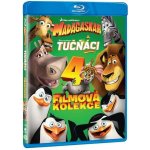 Madagaskar 1-3 + Tučňáci z Madagaskaru kolekce (4 BD – Zboží Mobilmania