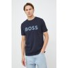 Pánské Tričko Boss bavlněné tričko Boss Casual s potiskem tmavomodrá