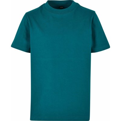 Build Your Brand Teplá dětské tričko ve zúženém a prodlouženém střihu Retro Green – Zboží Mobilmania