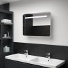 Koupelnový nábytek Nabytek XL LED se zrcadlem 80 x 9,5 x 55 cm