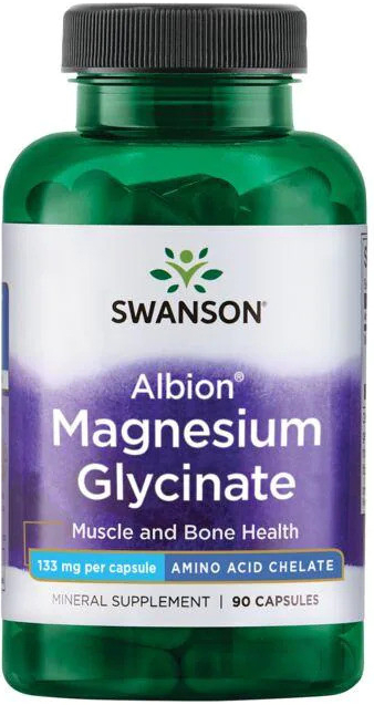 Swanson Albion Magnesium Glycinate 133 mg 90 kapslí