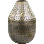 Mosazná antik kovová dekorační váza Tiana - Ø 10*15 cm - Chic Antique – Hledejceny.cz