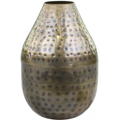 Mosazná antik kovová dekorační váza Tiana - Ø 10*15 cm - Chic Antique – Hledejceny.cz