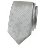 Avantgard Kravata Slim Lux 571-22381 šedá – Zboží Dáma