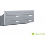 Poštovní schránka D-047 - do dveřního panelu - lakovaná - RAL 9016 MAT. - BÍLÁ – Hledejceny.cz