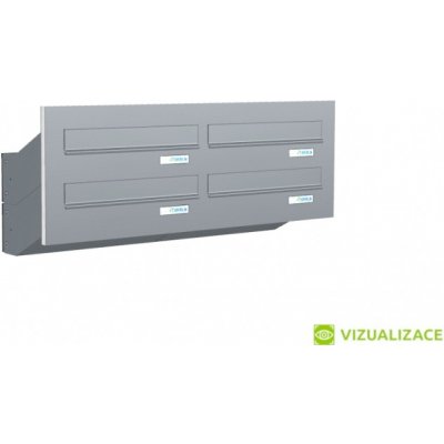 Poštovní schránka D-047 - do dveřního panelu - lakovaná - RAL 9016 MAT. - BÍLÁ – Hledejceny.cz