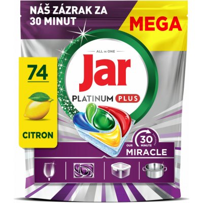 Jar Platinum Plus 30 Minute Miracle kapsle do myčky 74 ks – Hledejceny.cz