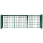 KOVO JUHÁSZ spol. s r. o. Brána dvoukřídlá 175 x 300 cm, svařované pletivo, FAB, zelená – Sleviste.cz