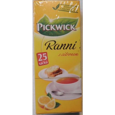 Pickwick černý Ranní s citronem 25 x 1,75 g – Zboží Mobilmania