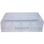 OEM Pouzdro pro baterie 2x18650 Průhledná – Zboží Dáma