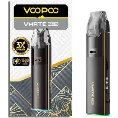 VooPoo VMate Pro 2 Pod 1500 mAh Gilt Black 1 ks – Sleviste.cz