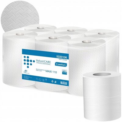 Velvet Professional 2vrstvé bílé 110 m 6 rolí – Sleviste.cz