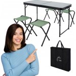 KADVA CAMPtable turistický stůl + sada židlí šedá – Hledejceny.cz