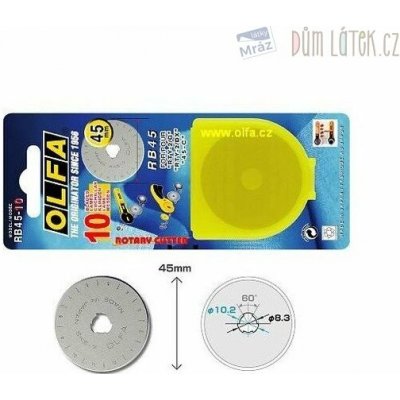 Náhradní rotační čepel RB 45-10 – Zboží Dáma