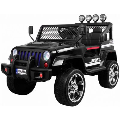 Ramiz Jeep Raptor 4x4 kožená sedačka 2 místné černá – Zboží Mobilmania