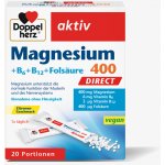 Doppelherz Magnesium 400 Direct + Kyselina listová 20 sáčků – Hledejceny.cz