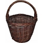 Košíkárna Košík proutěný kulatý tmavý 30x21 cm – Zboží Dáma