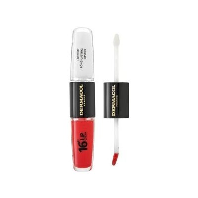 Dermacol 16H Lip Colour Extreme Long-Lasting Lipstick dlouhotrvající dvoufázová barva a lesk na rty No. 36 8 ml – Sleviste.cz
