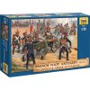 Sběratelský model ZVEZDA Wargames AoB figurky 8028 French Foot Artillery 1812 1814 1:72