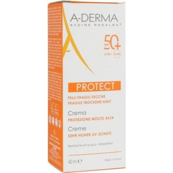 A-Derma Protect ochranný krém pro normální a suchou pleť SPF50+ 40 ml