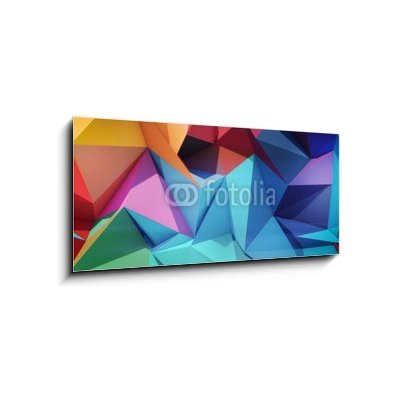 Skleněný obraz 1D panorama - 120 x 50 cm - Abstract geometric background Geometrické pozadí abstraktní – Zbozi.Blesk.cz