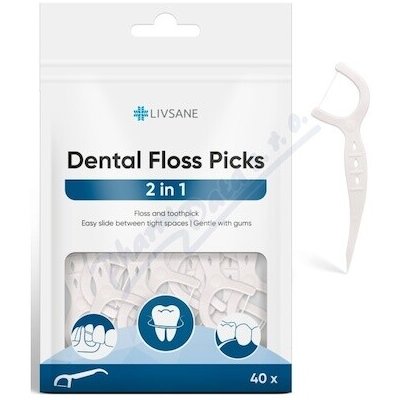 LIVSANE Dentální párátka s nití 2v1 40 ks – Hledejceny.cz