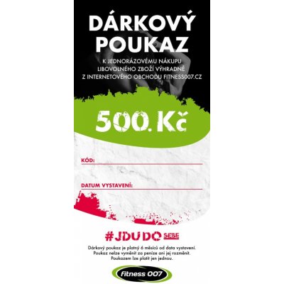 Elektronický dárkový poukaz Fitness007 500 Kč pro holku – Sleviste.cz