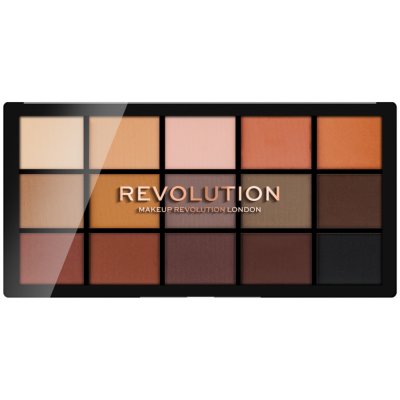 Makeup Revolution Re-Loaded paleta očních stínů Basic Mattes 15 x 1,1 g – Zboží Dáma