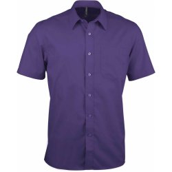 Kariban pánská košile s krátkým rukávem ESO purpurová