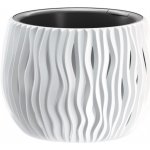 Prosperplast Květináč s vkladem SANDY BOWL bílý 37 cm – Zboží Mobilmania