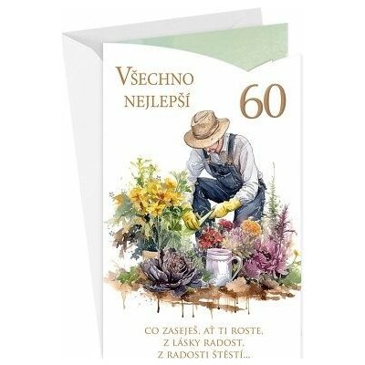 ARGUS Přání k 60.narozeninám 15-6588c60 – Zboží Mobilmania