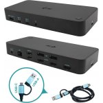 i-tec USB 3.0 / USB-C / Thunderbolt, 3x 4K Docking Station + Power Delivery 100W CATRIPLEDOCKPDPRO – Zboží Mobilmania
