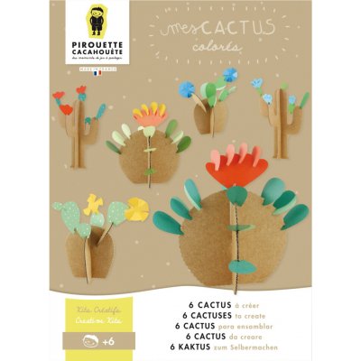 Pirouette Cacahouete Papírová kreativní sada pro děti Vyrob si kaktusy – Hledejceny.cz