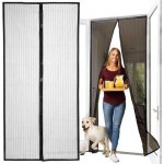 Malatec 12523 Moskytiéra do dveří s magnetky 80/90/100 x 210/220 cm černá – Hledejceny.cz