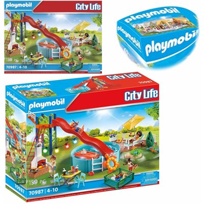 Playmobil 70987 Bazénová párty se skluzavkou – Zboží Mobilmania