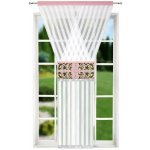 Fliying Dekorativní bílý/růžový prolamovaný panel 120x250 cm – Hledejceny.cz
