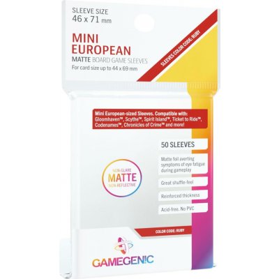 Gamegenic: Matte Mini European-Sized Boardgame Sleeves 46 x 71 mm – Zboží Živě
