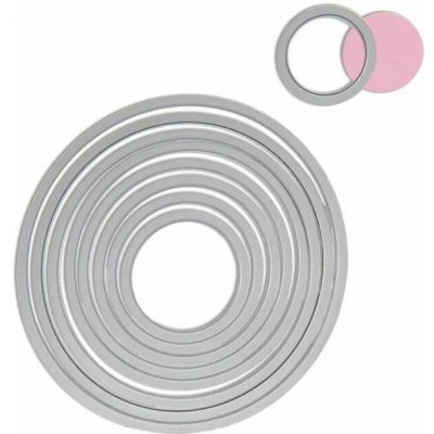 Sizzix vyřezávací kovové šablony Framelits kruhy hladké 8 ks – Hledejceny.cz